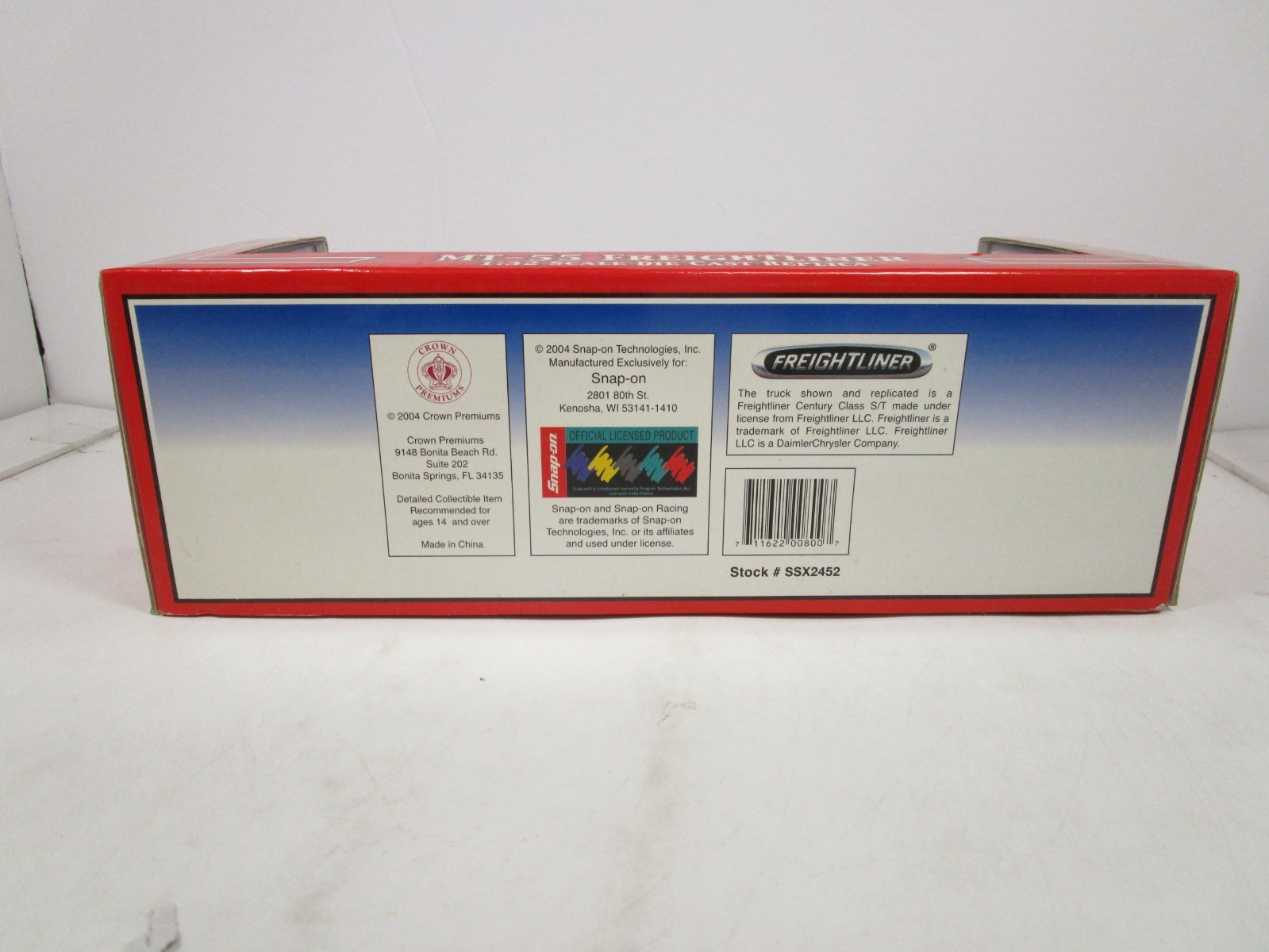 CROWN JEWELS 1/32 SNAP-ON MT-55 FREIGHTLINER BOX VAN NEW