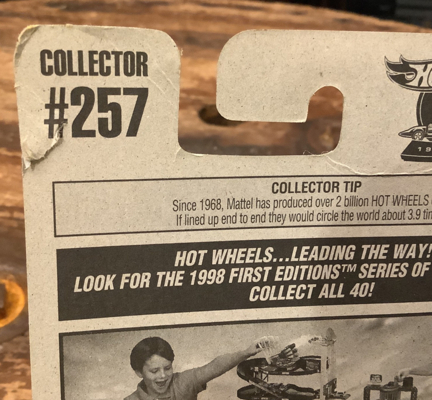 1992 Hot Wheels 3-Window ’34 #257 Three Spoke Wheels Silver With Flames