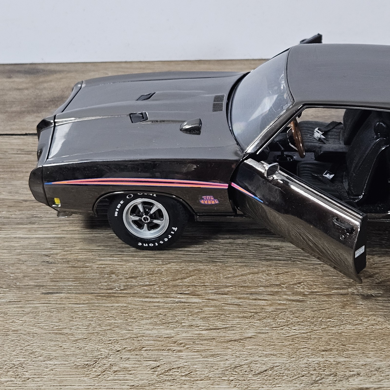 GMP 1970 Pontiac GTO Judge Black Chrome 1:18 Scale Diecast Opening Hood Doors
