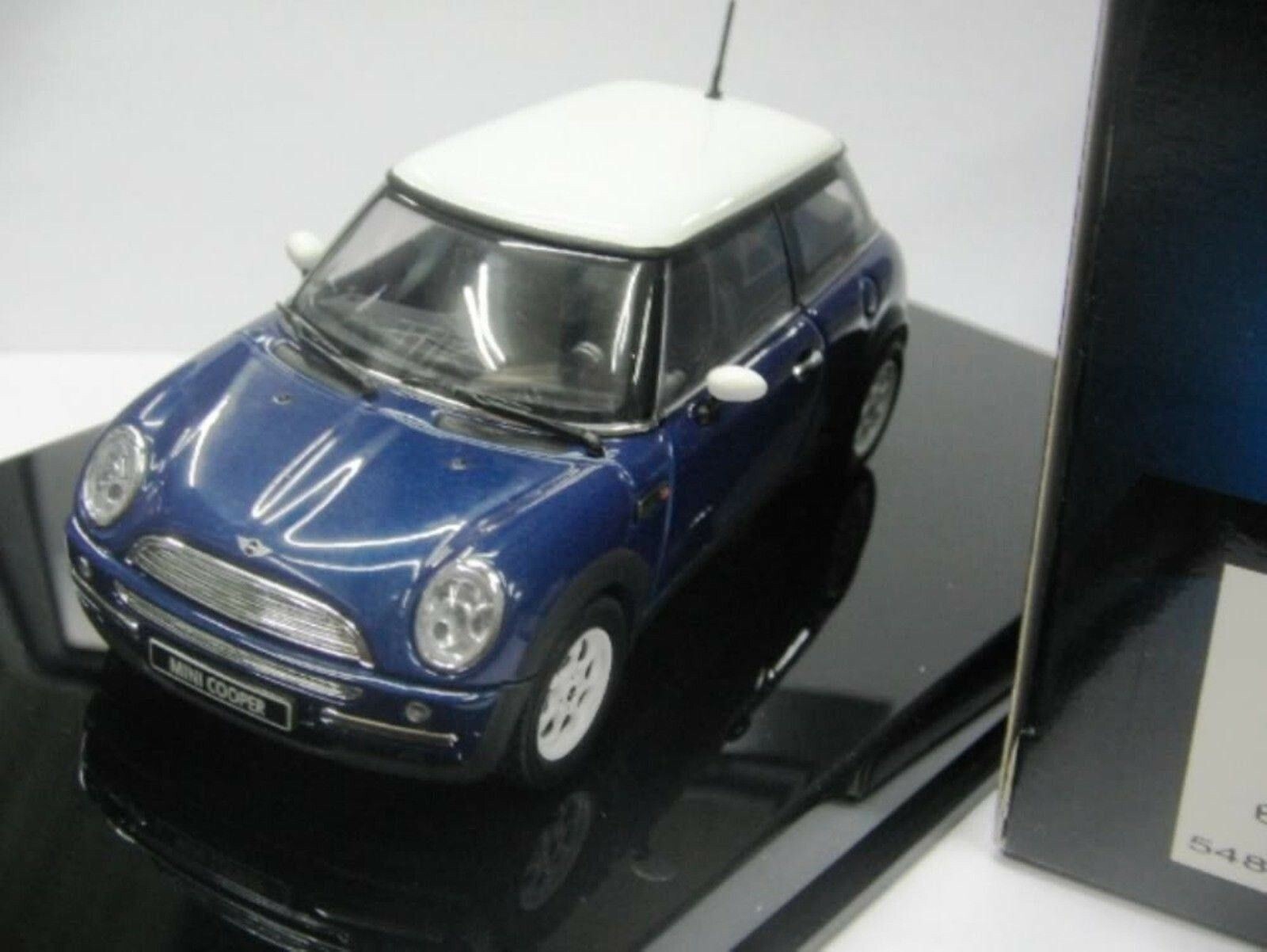 WOW EXTREMELY RARE Mini Cooper 2001 Blue White 1:43 Auto Art-Minichamps-ΒΜW