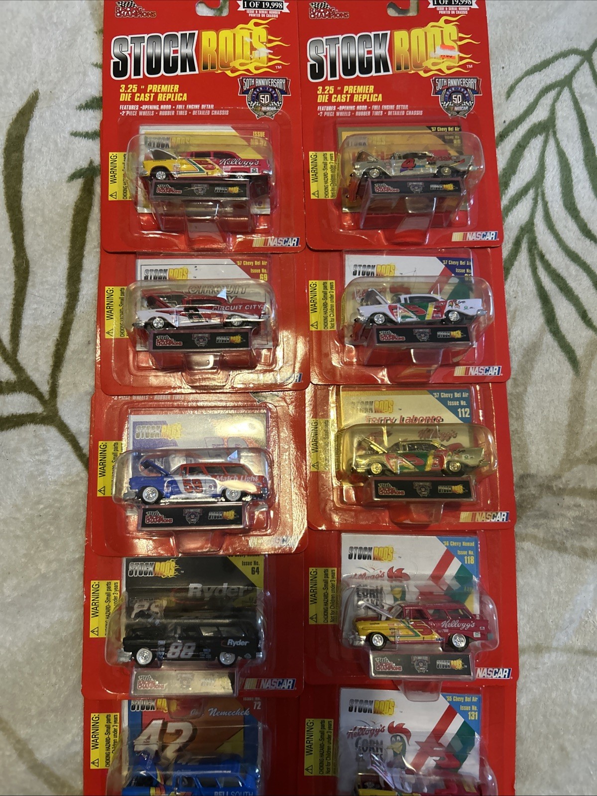 LOT Of 12 RACING CHAMPIONS STOCK RODS DIECAST NASCAR UNSEARCHED NIB (2)