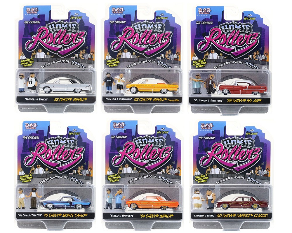 GL 1/64 CHEVY CAPRICE CLASSIC 1990 Low Rider Homie Rollerz Series 1 Die Cast