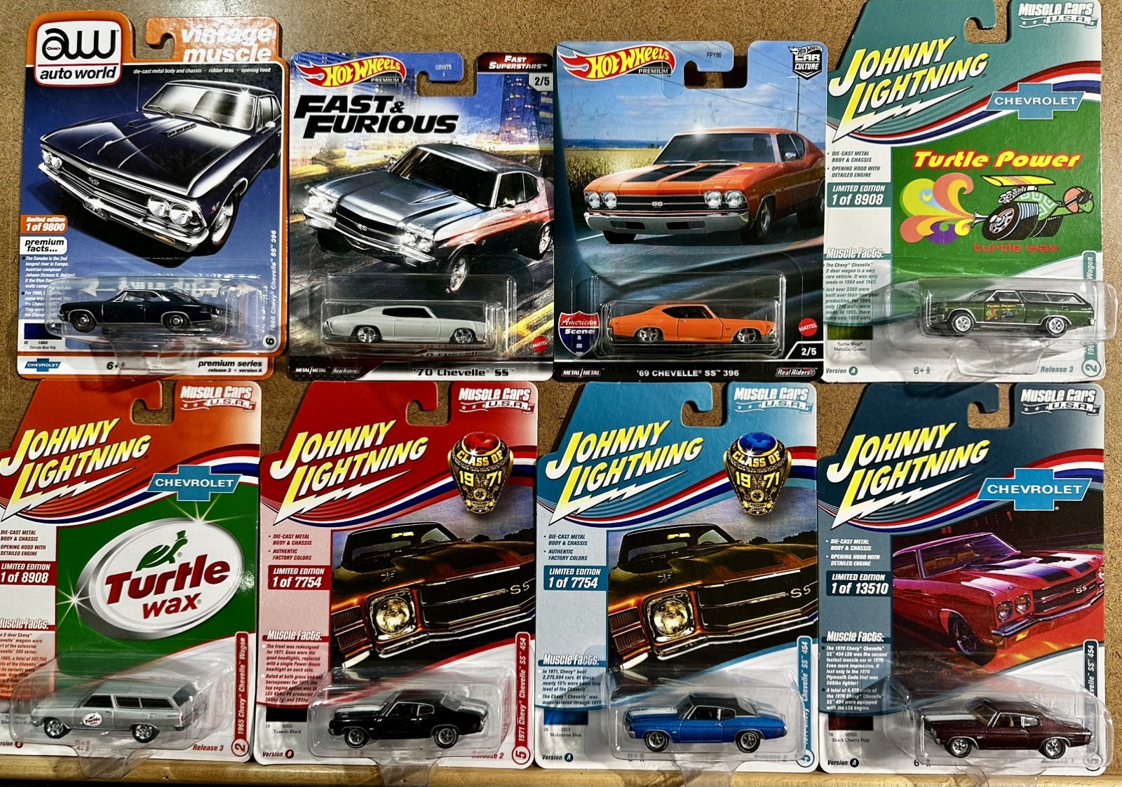 Lot 16 Chevy Chevelle – Hot Wheels Matchbox JL AW – SS Wagon Express 395 396 454