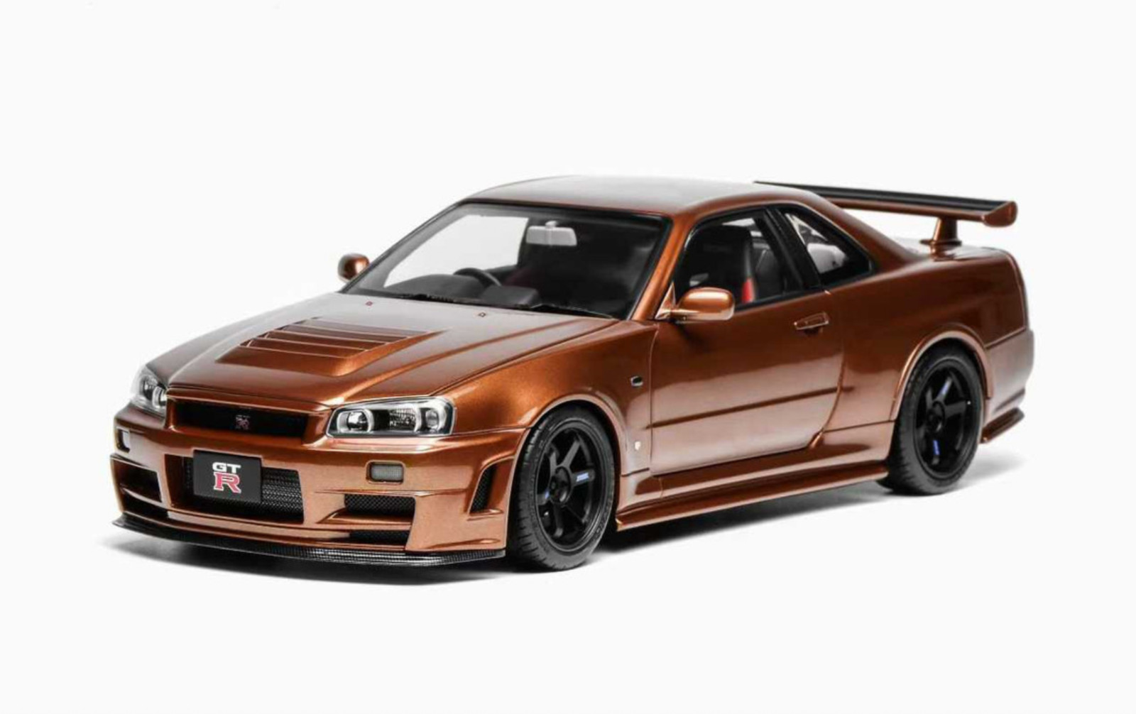 1/18 Motorhelix Nissan Skyline GT-R R34 in Metallic Bronze