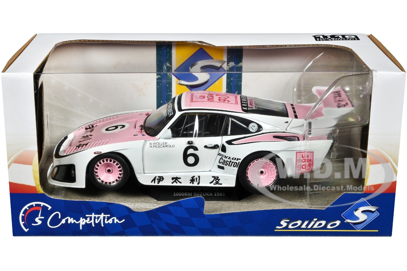 PORSCHE 935 K3 #6 WINNER “SUZUKA 1000KM” (1981) 1/18 DIECAST BY SOLIDO S1807204