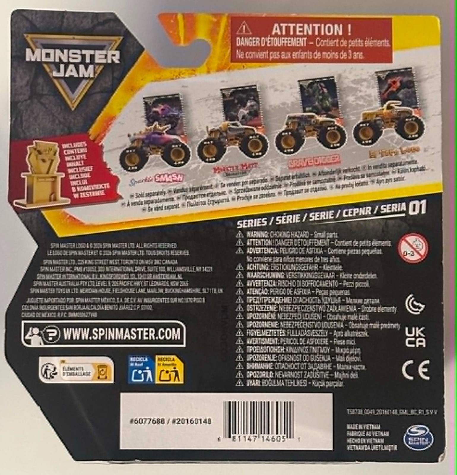 New Spin Master Monster Jam Trophy Card Series 1 Complete Set – Target Exclusive