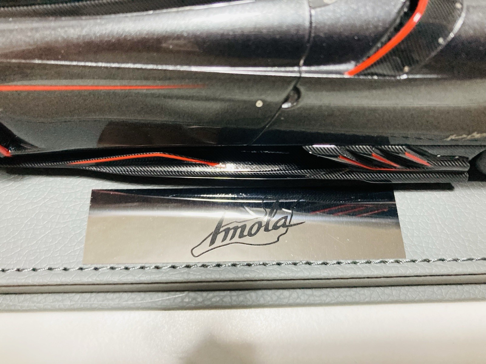 1:18 BBR, 2020 Pagani Imola, Dark Gray w/red accents