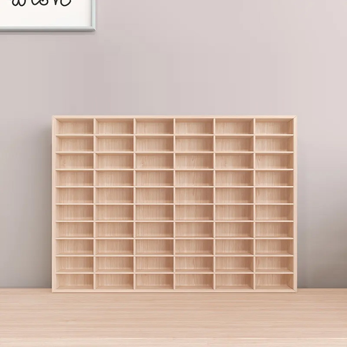 60/80 Grid Wooden Shelf FOR Hot Wheels Diecast Matchbox 1/64 Toy Display Case US