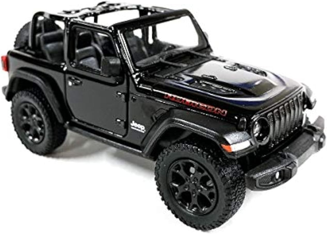 5-Inch Pullback Action Jeep Wrangler Rubicon Die-Cast Toy Car for Adventurers