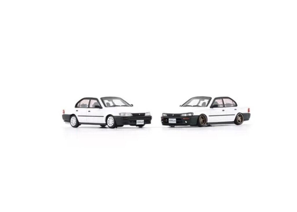GB BM 1:64 White 1996 Corolla AE100 Sedan Accessory Model toy