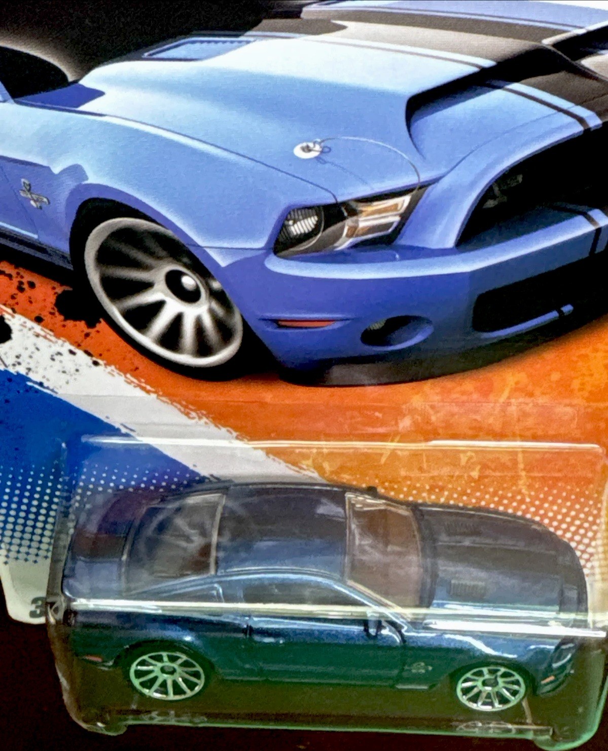 2011 Hot Wheels ‘10 Ford Shelby GT-500 Super Snake Blue/Black NEW MODELS 3/50