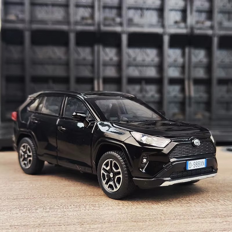 1:32 Toyota RAV4 Off-Road Car Alloy Model Diecast with Sound Light Kids Gift NEW