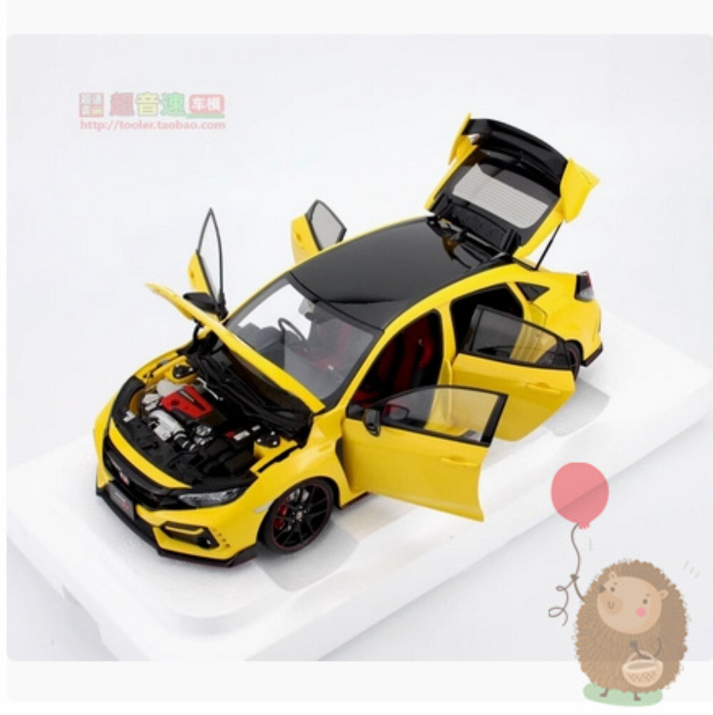 AUTOart 1/18 Honda Civic Type R FK8 2021 Diecast Model Car Gifts Display Toys