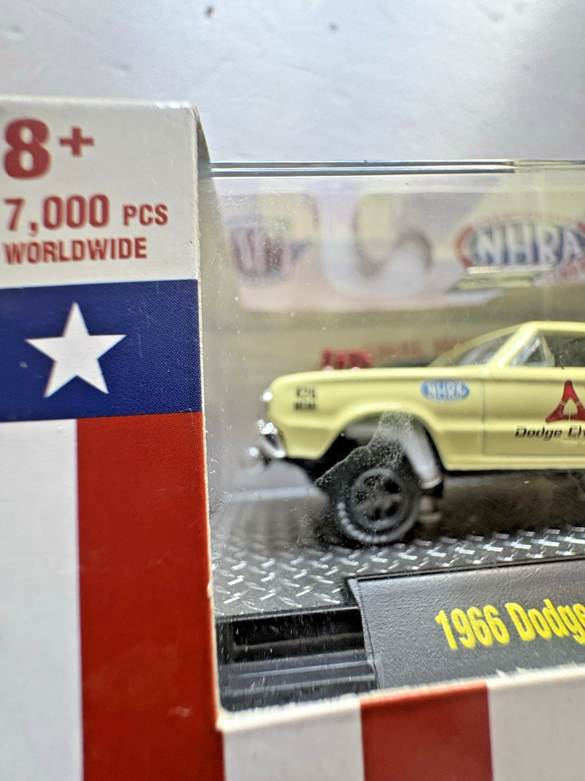 1/64 M2 Machines NHRA 1966 Dodge Charger Gasser WMTS13 20-23 Yellow Diecast.