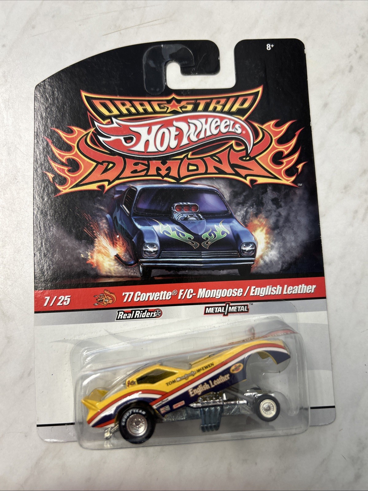 2009 Hot Wheels Drag Strip Demons ’77 Corvette F/C Mongoose/English Leather 7/25