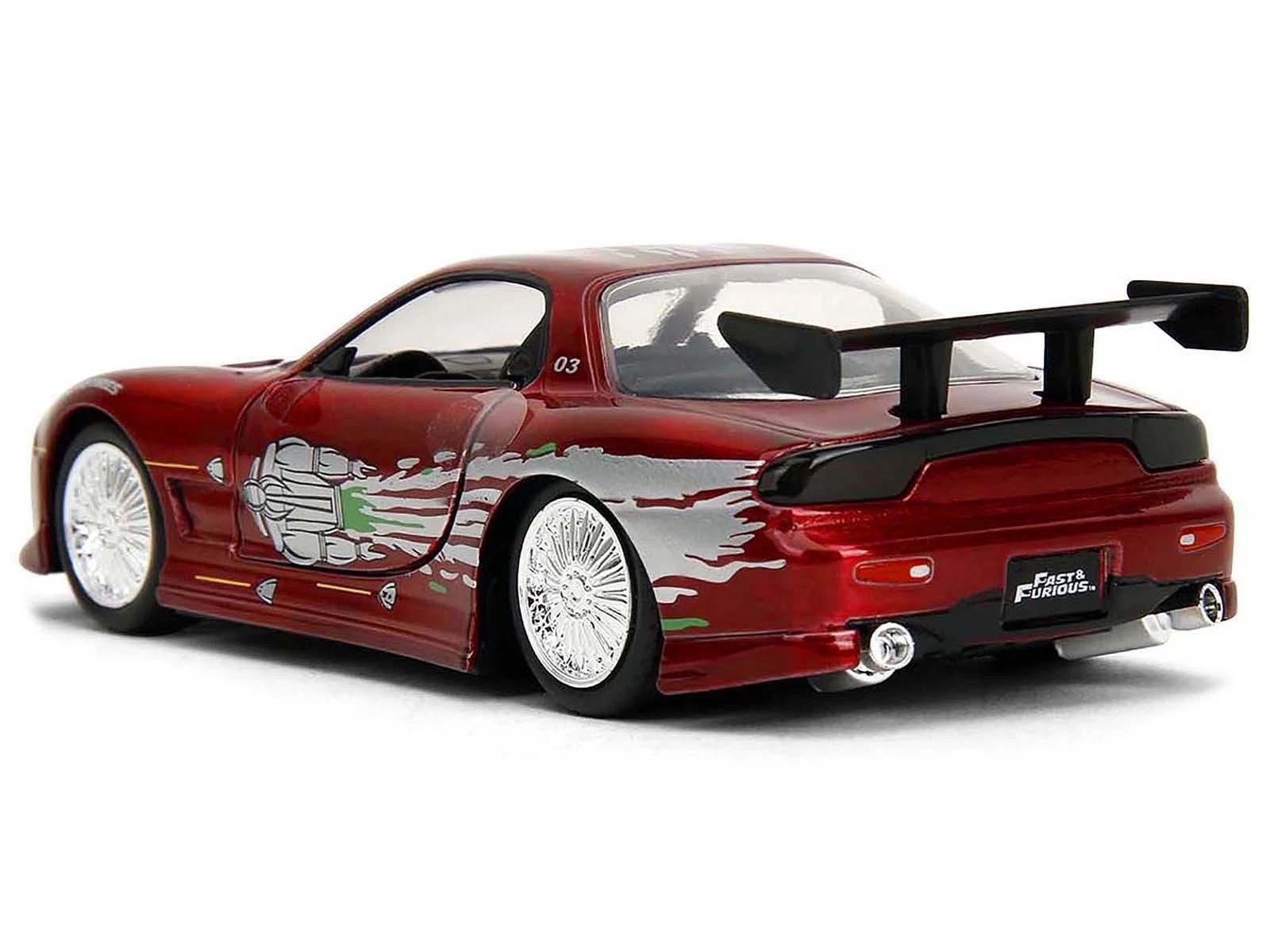 DOM’S MAZDA RX-7 CANDY RED “FAST & FURIOUS 25 YEARS” 1/32 CAR BY JADA 35400