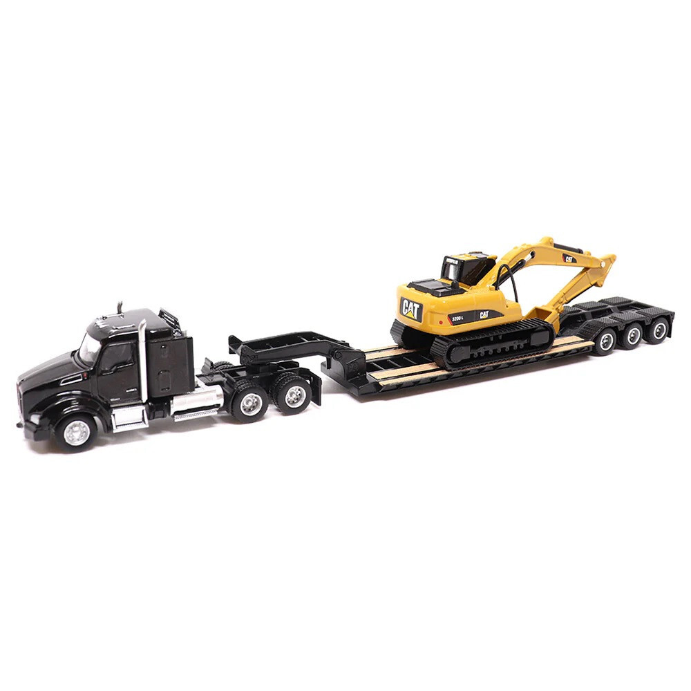 Diecast Masters Kenworth T880s Tractor Trailer & CAT 320D L Excavator 1:87 84420