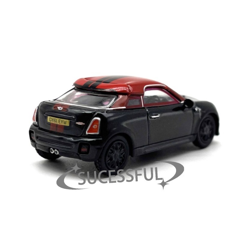 1:76 Red Mini Cooper Coupe Metal Diecast Sport Car Model Brand New