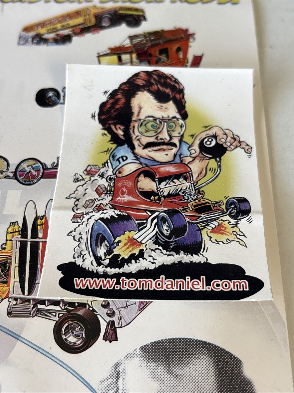 Tom Daniel Original Custom Show Rods 6 Car Collector Pack Autographed With Pins!