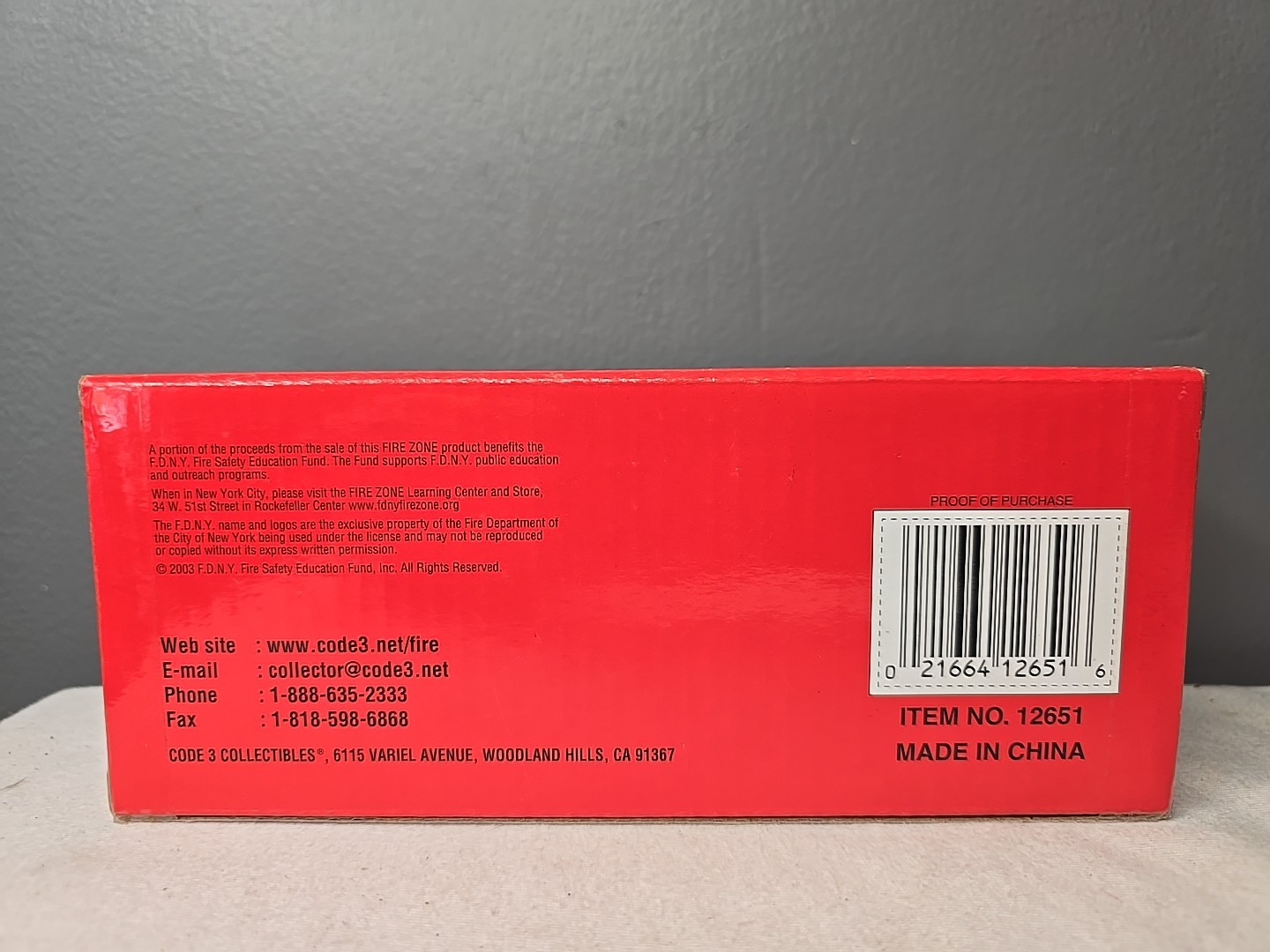 2000 Code 3 FDNY Squad Co. 288 Seagrave Engine 1/64 Diecast Fire Truck SEALED