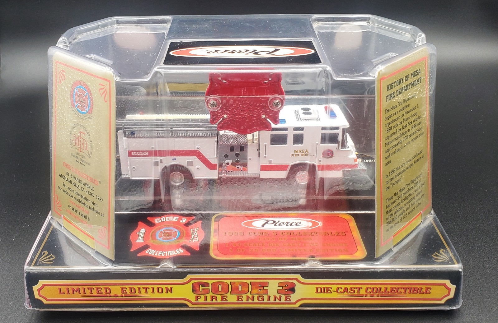 Code 3 Collectibles 1/64 Mesa Fire Dept. #12761 Pierce E203