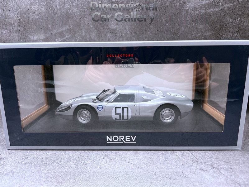 1:18 norev Porsche 904 gts Silver Turtle 50 Closed Alloy car model