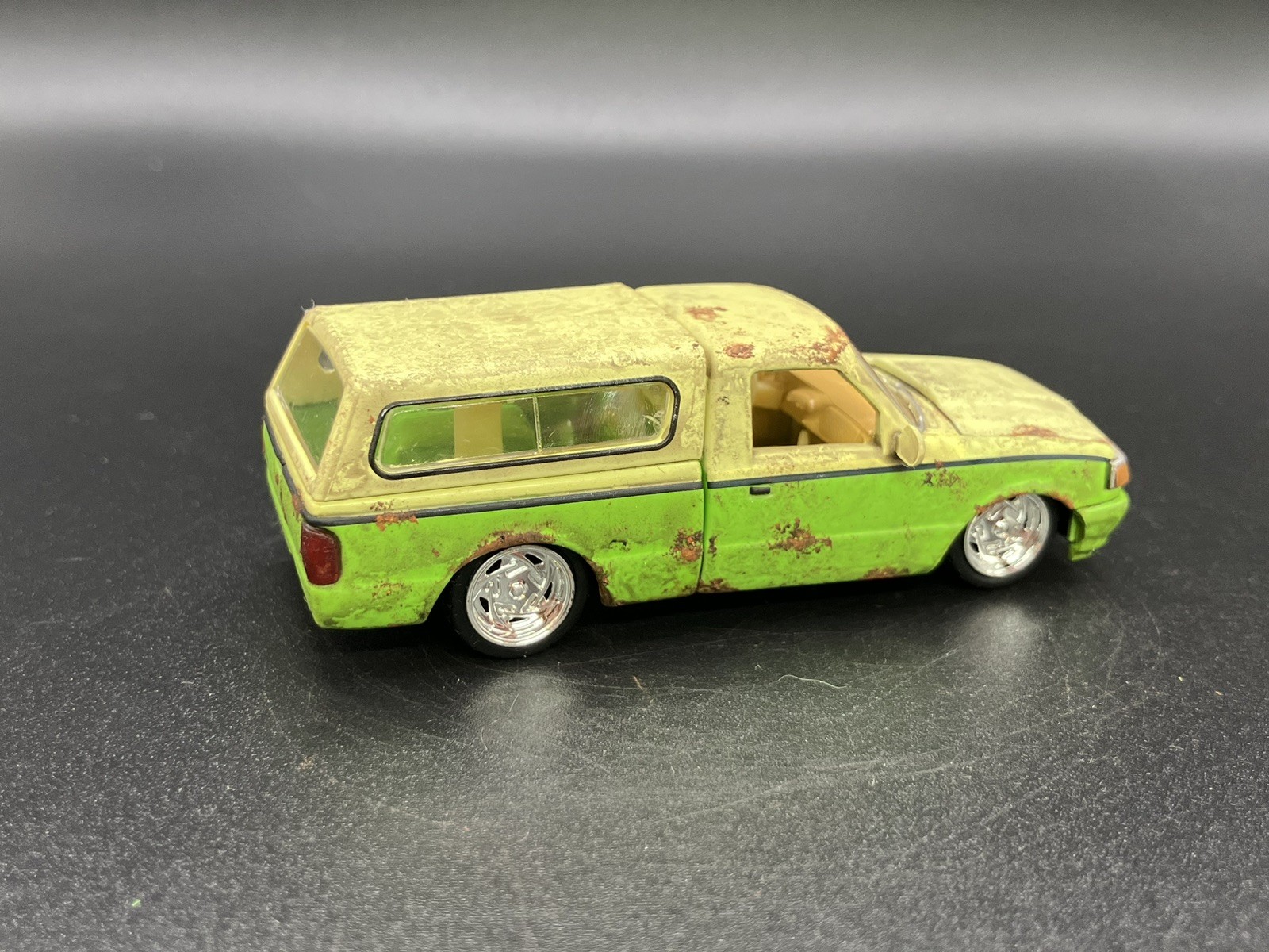 1995 Ford Ranger Pickup Truck Weathered Rusty Barn Find 1/64 Diecast Custom M2