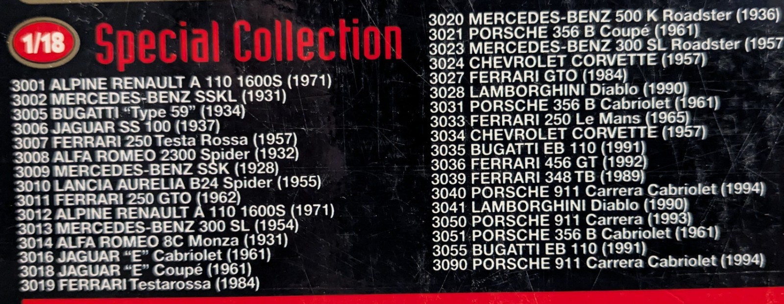 Bburago Porsche 356B Coupe 1961, Black 1/18, COD 3021, Special Collection