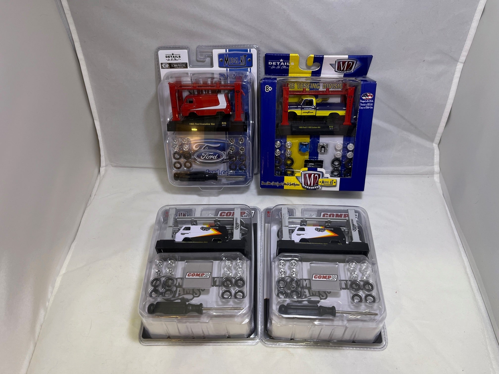 # 01142 – M2 Machines Model-Kit Lot #1 – 4 Pcs.