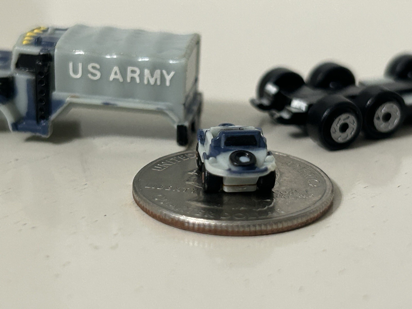 Micro Machines Insiders US Army Cargo Truck W/mini Please Read & See Photos