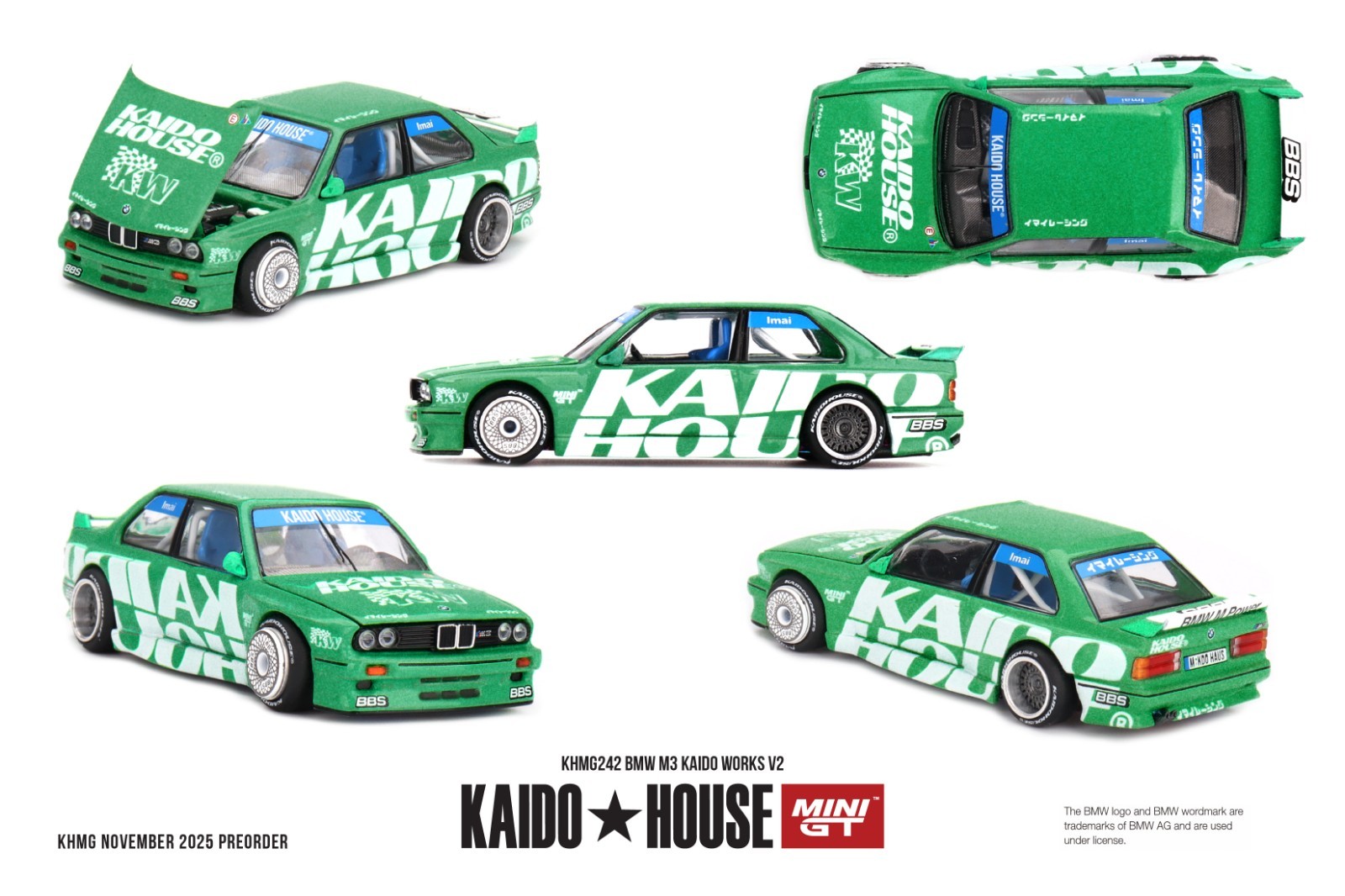 MINI GT x KAIDO HOUSE 242 BMW M3 Kaido Works V2 1/64 KHMG242 (Cannot ship to US)