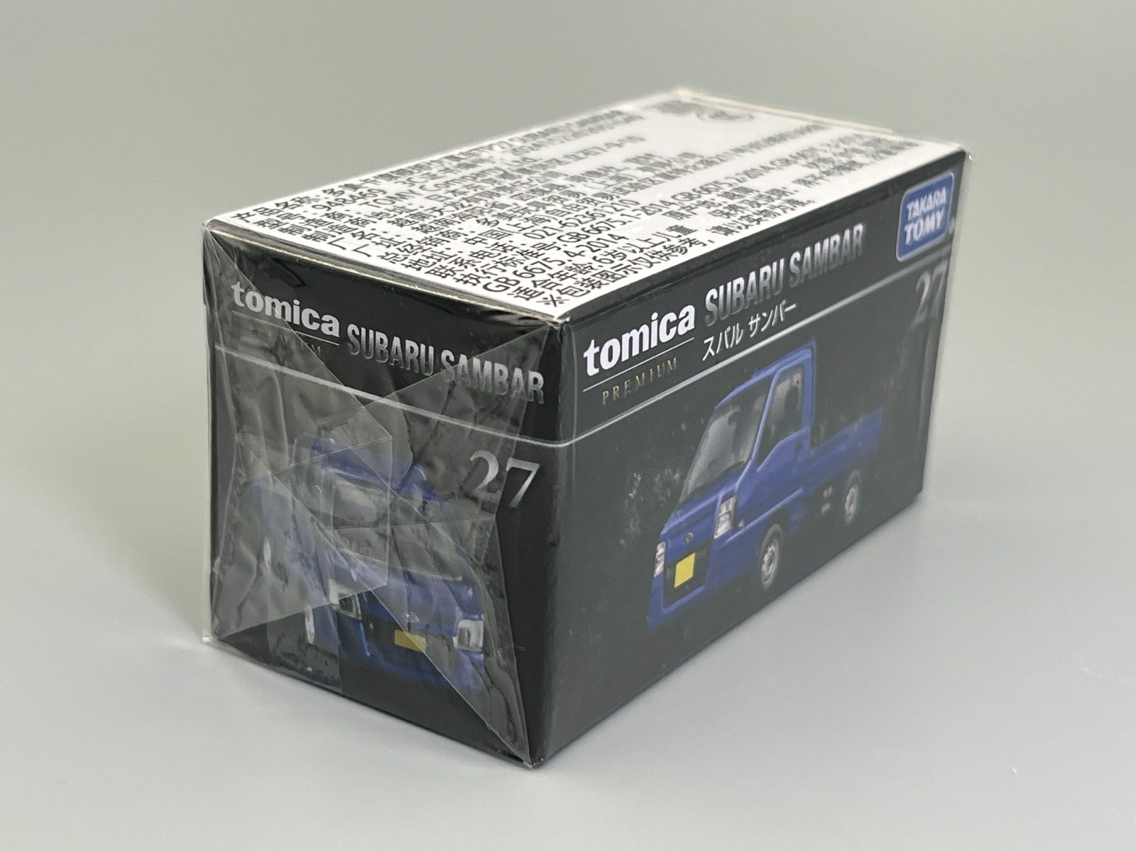 Subaru Sambar Kei Truck Blue Tomica Premium #27 1/55 scale