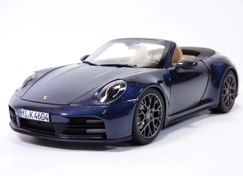 2025 Porsche 911 Carrera Cabriolet – Blue Diecast 1:18 Scale Car – Norev 187180