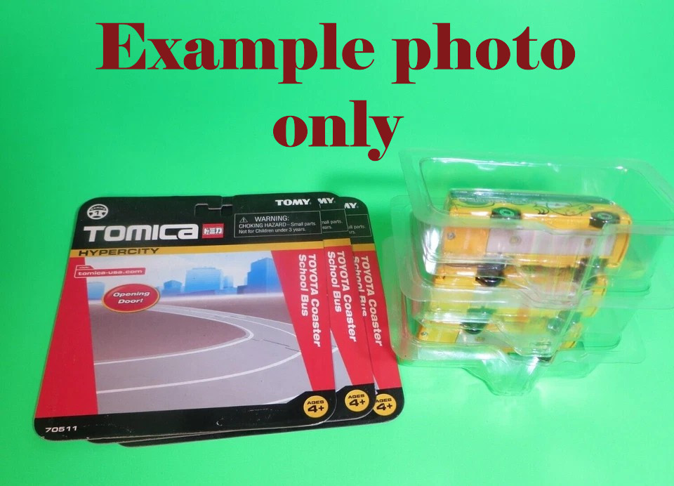 Tomy USA Tomica, Hypercity S1 Toyota Coaster Cat School Bus…Sold, Off-Card