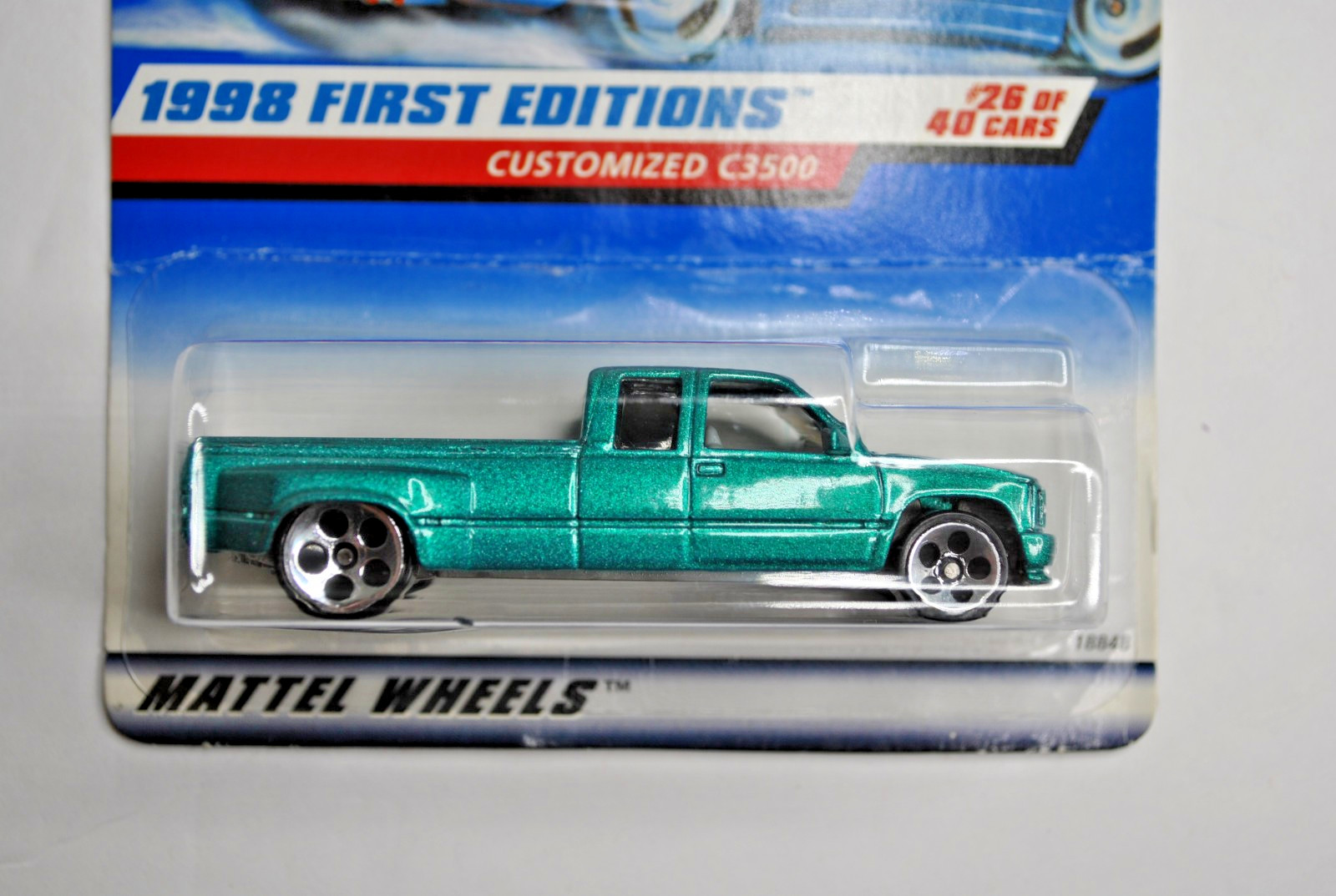 Hot Wheels Customized C3500 Rare No Tampo No Decal Variation 1998 First Editions