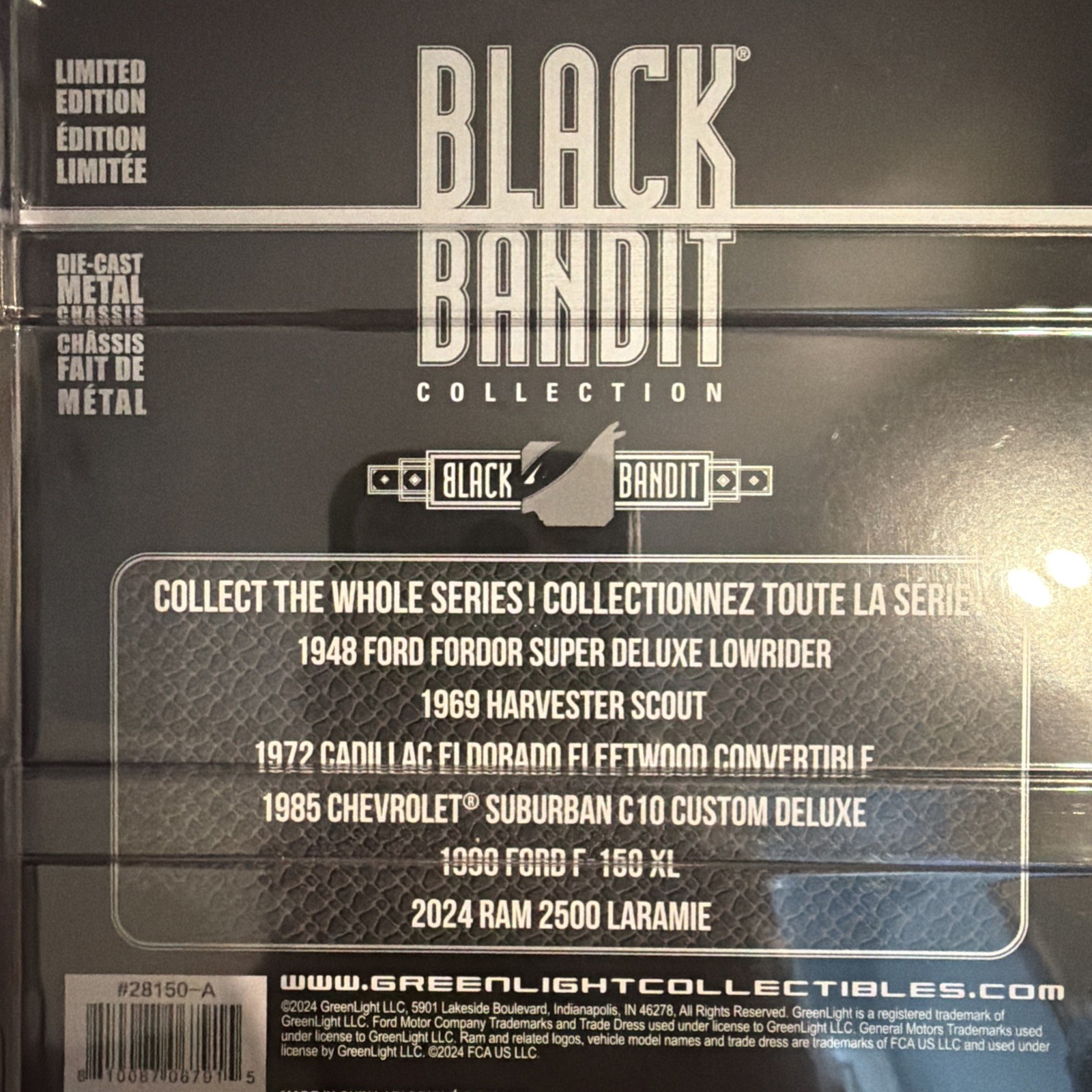 1948 Ford🖤Fordor Super🖤Deluxe Lowrider Black Edition 1/64 Diecast Black Bandit