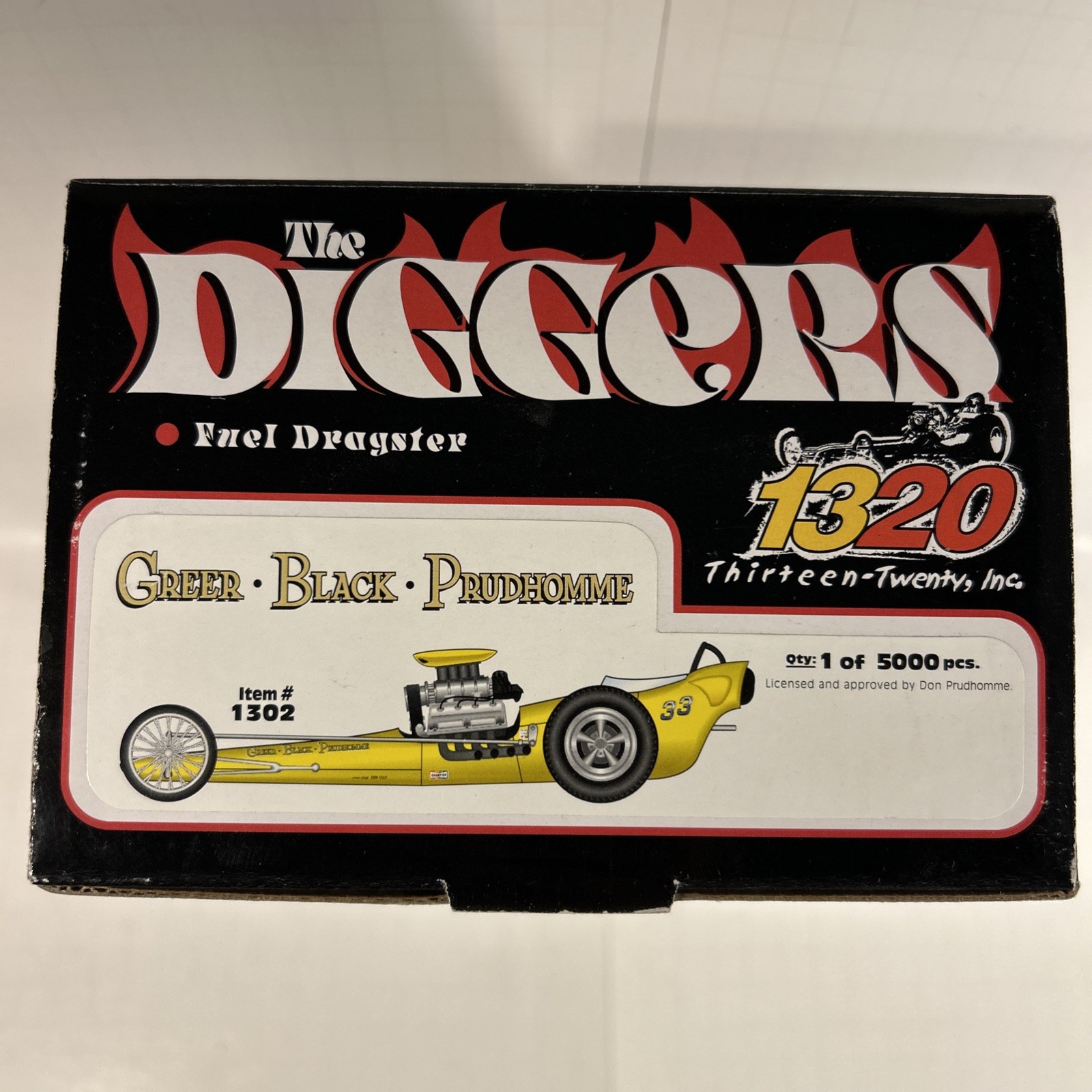 1320 The Diggers #1302 NHRA Greer Black Prudhomme 1302 Of 5000 Limited Edition