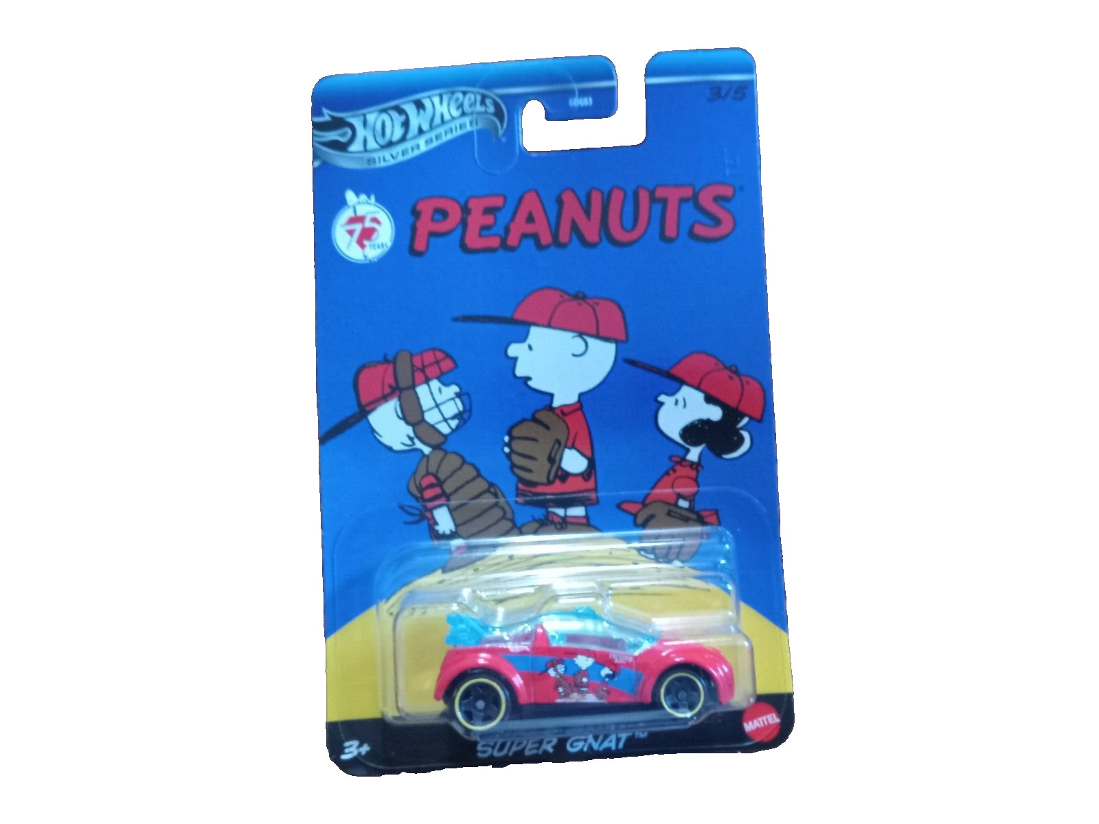 2025 Hot Wheels Silver Series Snoopy Peanuts 75th Anniversary Super Gnat 3/5