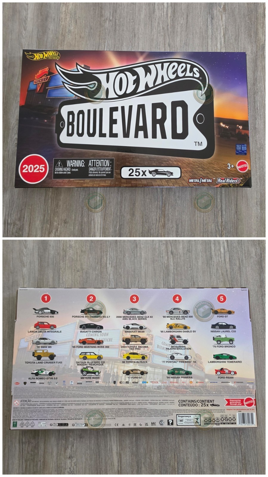 Hot Wheels Boulevard 25-Car Factory Set 2025, 25 Premium Die-Cast 1:64 Scale Car