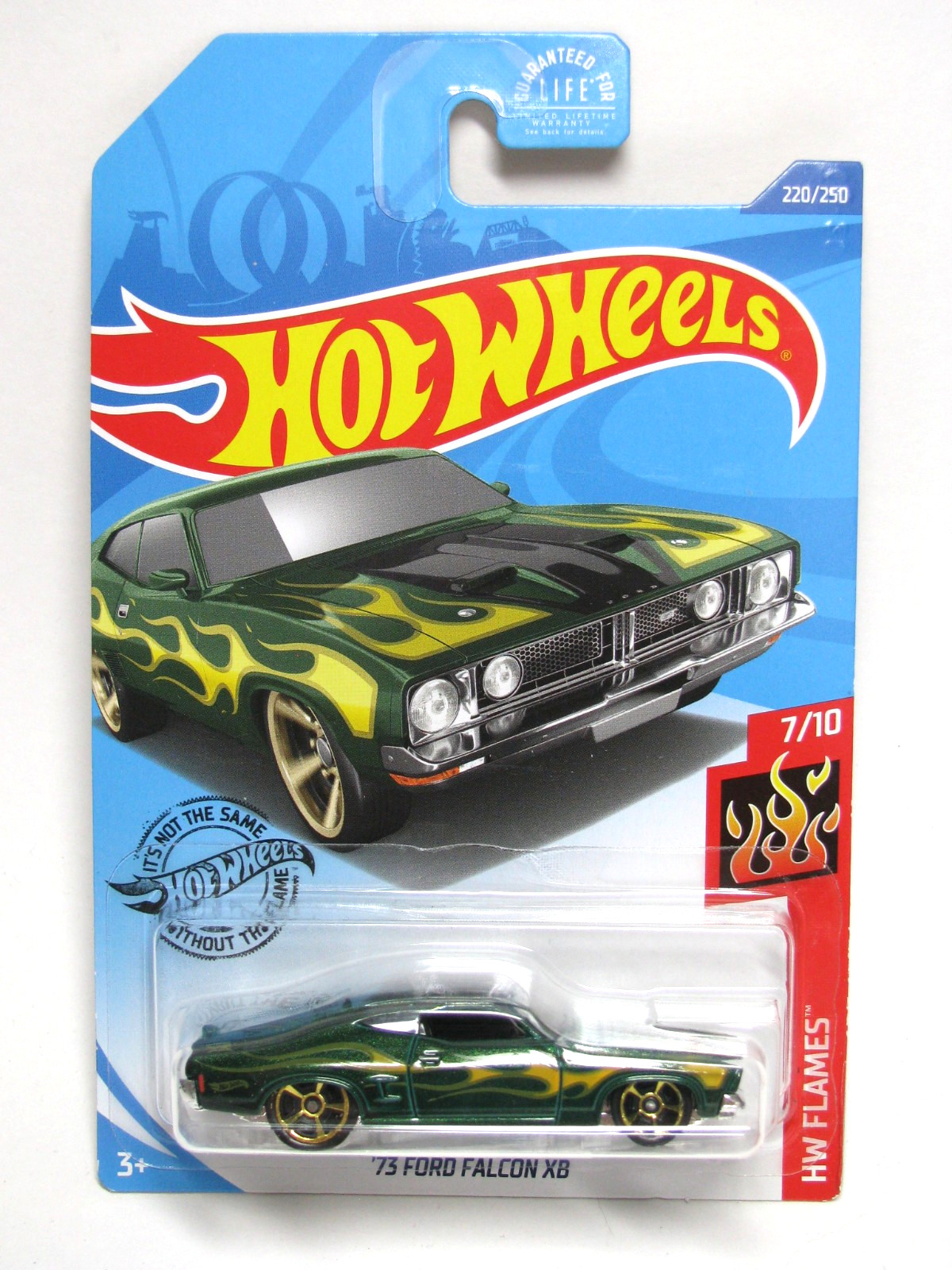 2018 Hot Wheels HW Flames Green ‘73 Ford Falcon XB FTE Wheels