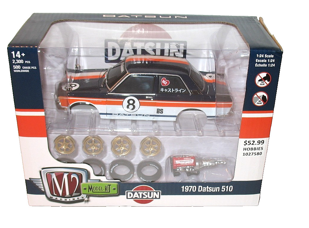 M2 Machines Datsun 1970 510 Diecast 1/24 Scale Model Kit 47000