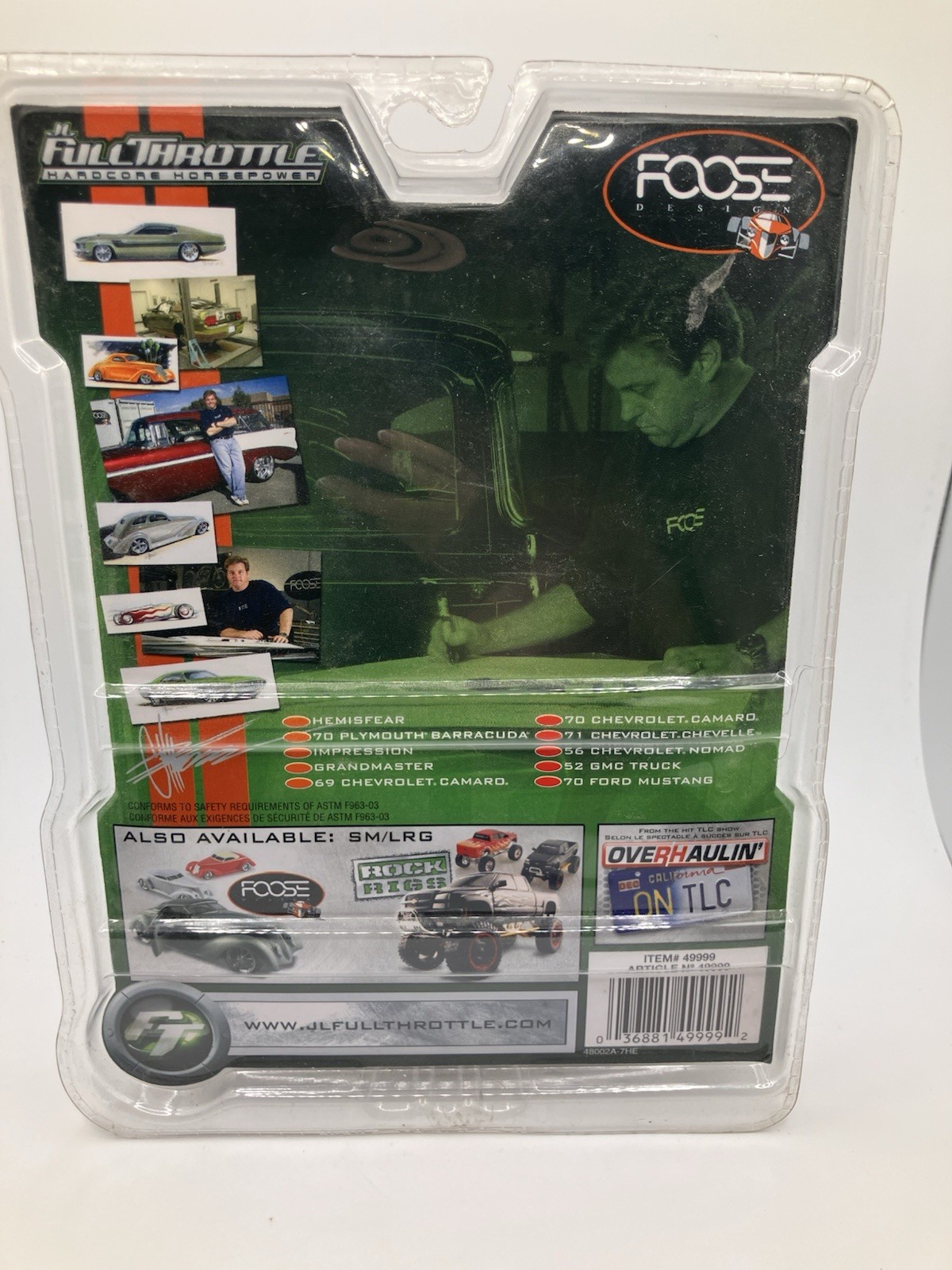 2006 Full Throttle Die Cast Foose Design Artist Series 3/10 Impression Signed