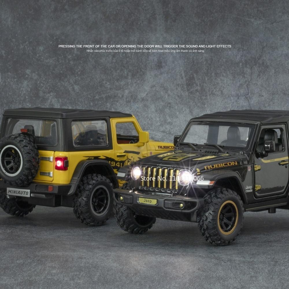 1:32 Alloy Diecast Off Road Vehicle Model 1941 Style Sound Light Toy Car Gift