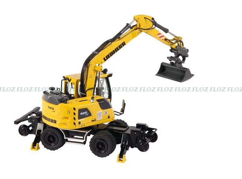 for NZG for Liebherr A922 Rail Litronic Mobile Excavator 1:50 Truck Pre-built