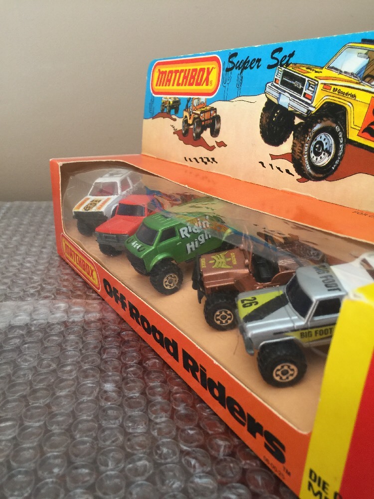 1982 Matchbox Superfast Super Set Off Road Riders Lesney Brand New Gift set USA