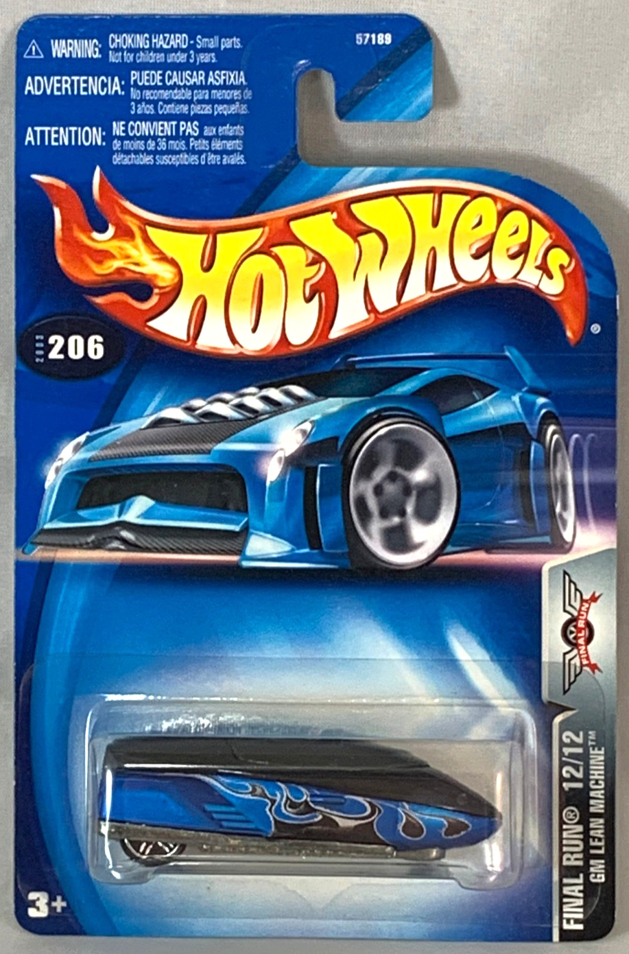 Hot Wheels GM Lean Machine 2003 Final Run Blue and Black PR5s