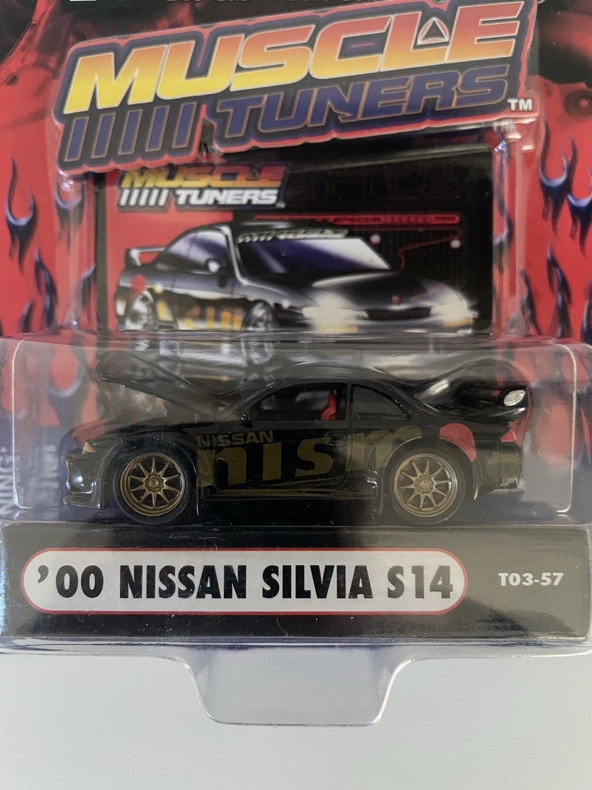 Muscle Machines Muscle Tuners Nissan S14 Silvia Nismo Black 1:64 2003 Rare