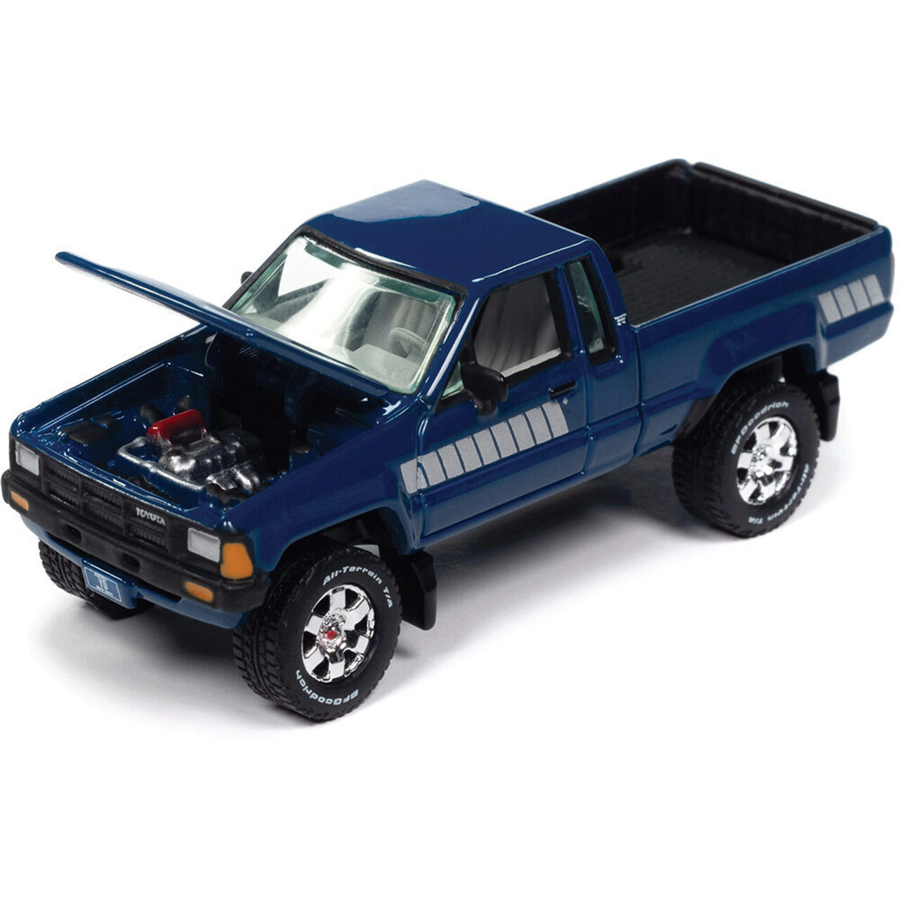 JL 1/64 Diecast TOYOTA SR5 Pick Up W/ BOAT TRAILER