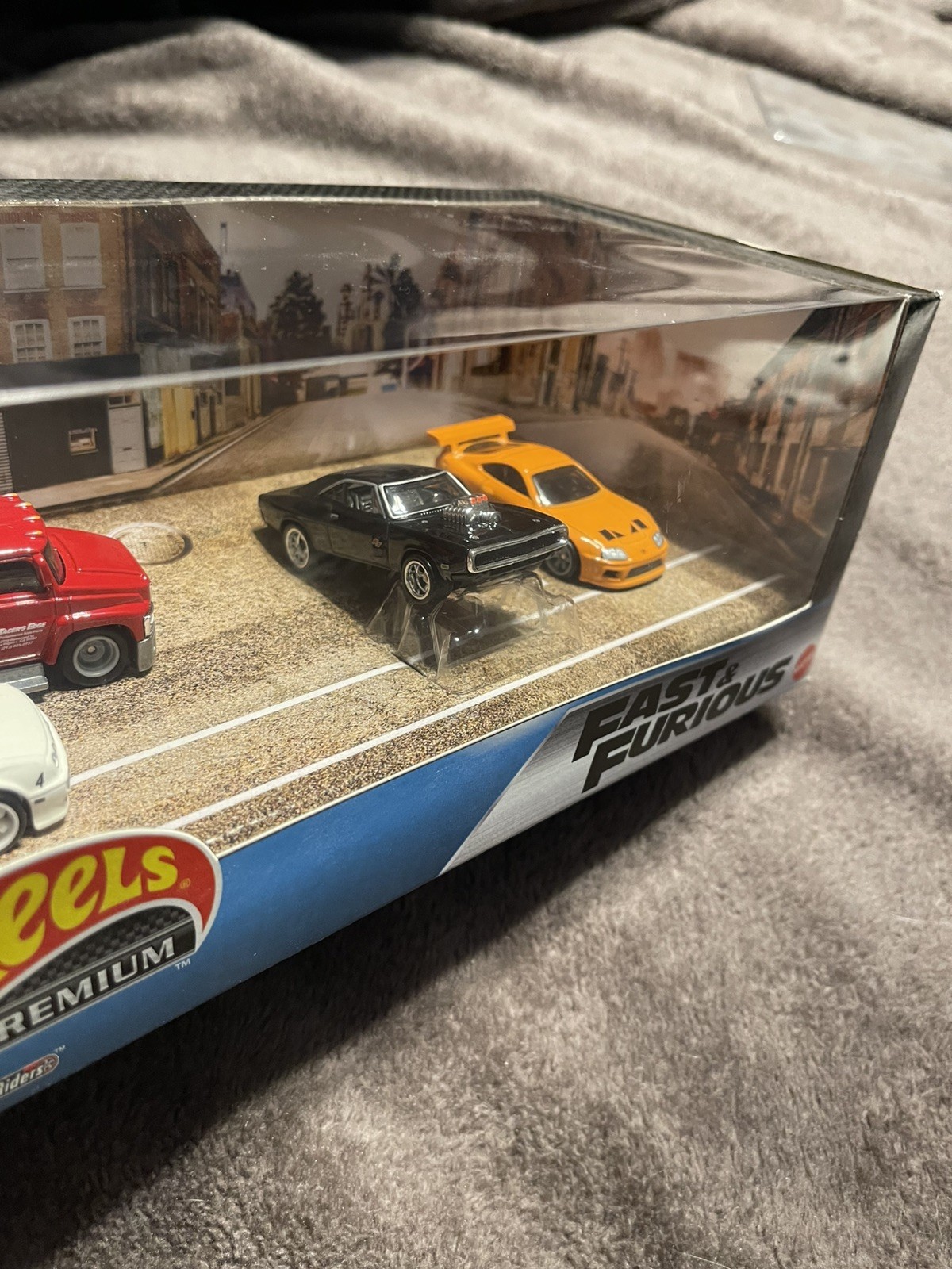 2020 Hot Wheels Premium Fast & Furious 4 Piece Diorama Box Set NIB