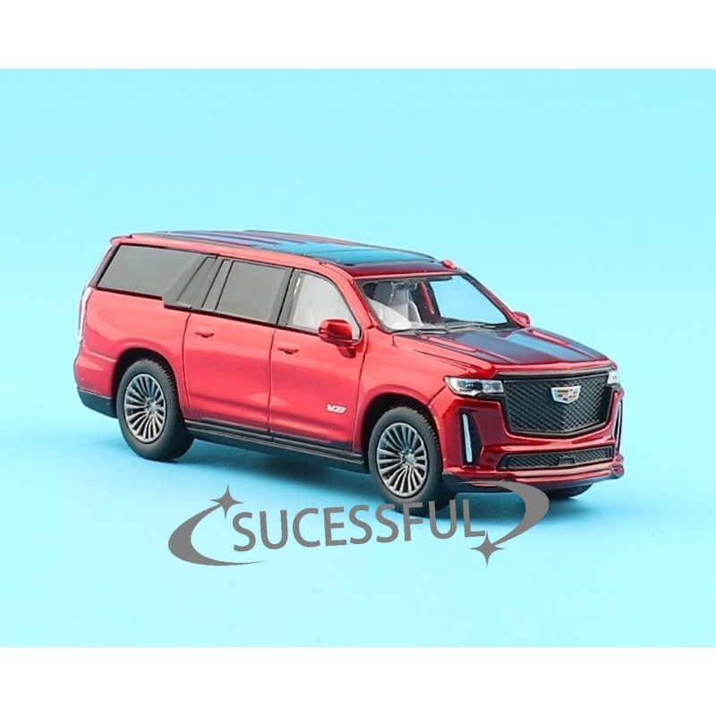 Cadillac Escalade Full Size SUV Red 1:64 Masdi Diecast Luxury Collectible Car [
